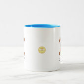 Funny Chocolate Pi Symbol Wiskunde leraar Tweekleurige Koffiemok (Center)