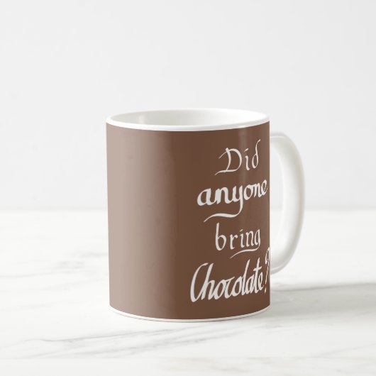Funny Chocolate quote Koffiemok (Voorkant rechts)