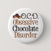 Funny Chocolate Ronde Button 5,7 Cm (Voorkant)