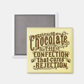 Funny Chocolate Writer Verwerping Cure Magneet (Voorkant / Achterkant)