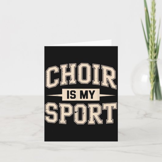 Funny Choir Art For Men Women Choir Director Sing  Kaart (Voorkant)