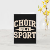 Funny Choir Art For Men Women Choir Director Sing  Kaart (Gele Bloem)