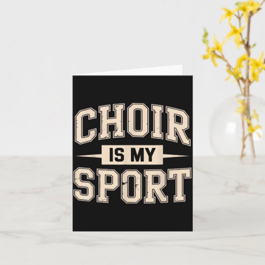 Funny Choir Art For Men Women Choir Director Sing  Kaart (Gele Bloem)