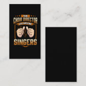 Funny Choir Director Gezegde Choir Singing Visitekaartje (Voorkant / Achterkant)