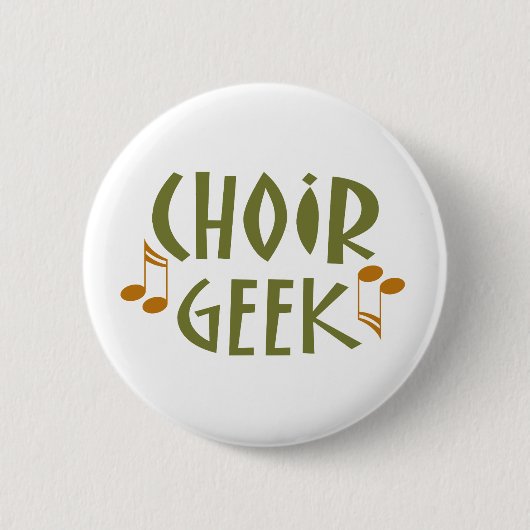 Funny Choir Geek Music Gift Ronde Button 5,7 Cm (Voorkant)