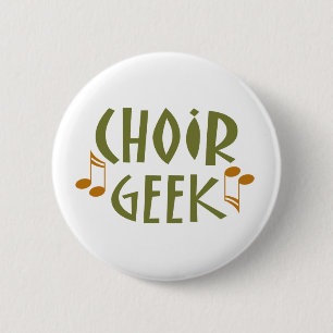 Funny Choir Geek Music Gift Ronde Button 5,7 Cm