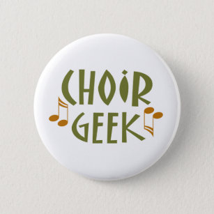 Funny Choir Geek Music Gift Ronde Button 5,7 Cm