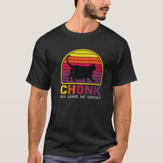 Funny Chonk Scale Cat Meme Memes Funny Cat T-shirt (Voorkant)
