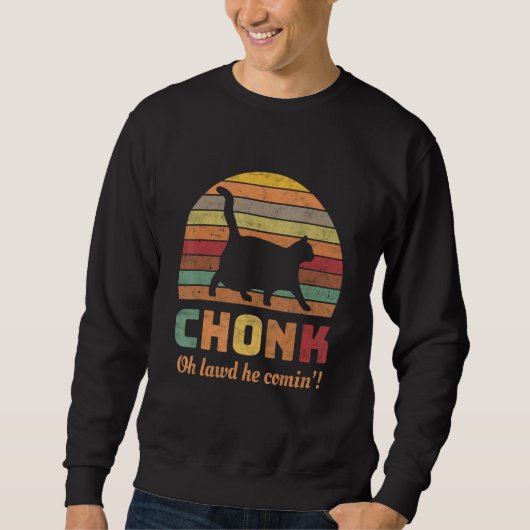 Funny Chonk Scale Cat Meme Memes Trui (Voorkant)