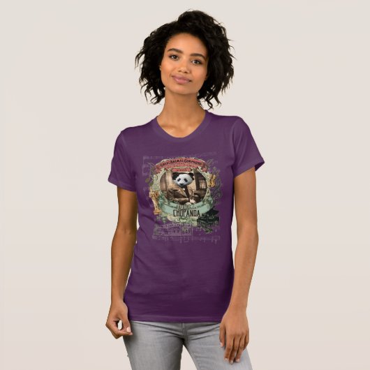 Funny Chopanda Panda Animal Composer Chopin Parody T-shirt (Voorkant volledig)