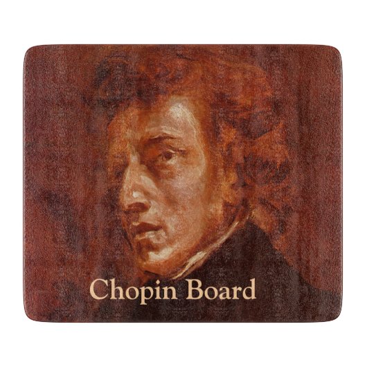 Funny Chopin Board - klassieke muziek portret Snijplank (Voorkant)