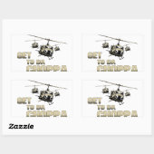 Funny Choppa Rechthoekige Sticker (Vel)