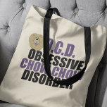 Funny Chow Chow Tote Bag<br><div class="desc">Een schattig cadeau van Chow voor een hondeneigenaar met een gevoel van humor en een obsessie. Ik hou van die  honden met hun gekke paarse tong.</div>