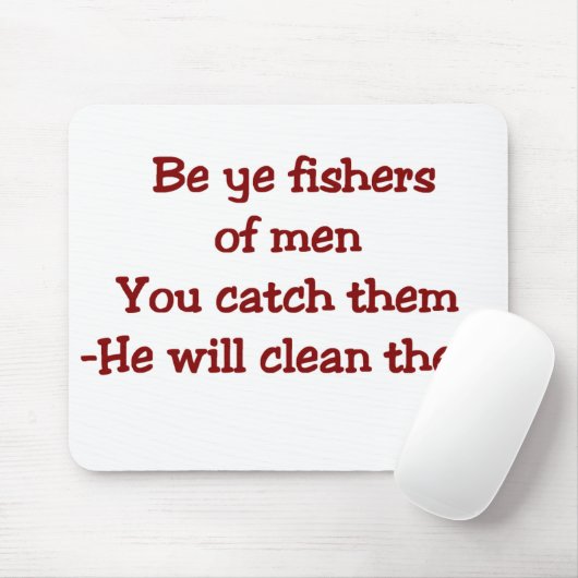 Funny Christelijk Gezegde Muismat (Met muis)