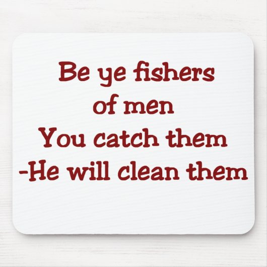 Funny Christelijk Gezegde Muismat (Voorkant)