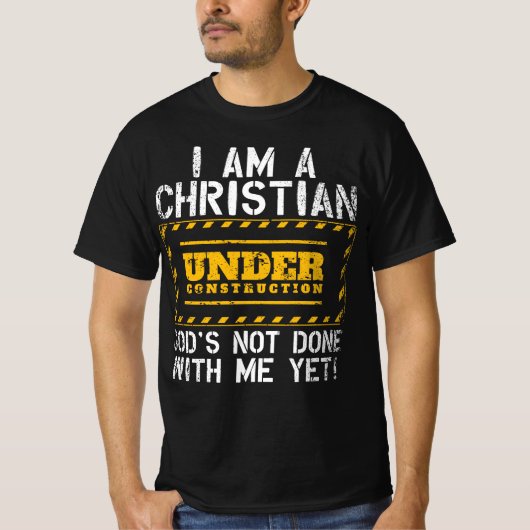 Funny Christelijk onder bouwkatholiek T-shirt (Voorkant)