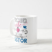 Funny Christelijke predikant Proud Loving Wife Mok (Voorkant links)