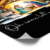 Funny Christian Christmas Jesus Oh Come Let Us Ado Poster (Hoek)