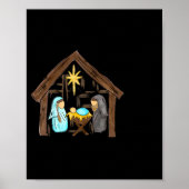 Funny Christian Christmas Jesus Oh Come Let Us Ado Poster (Voorkant)