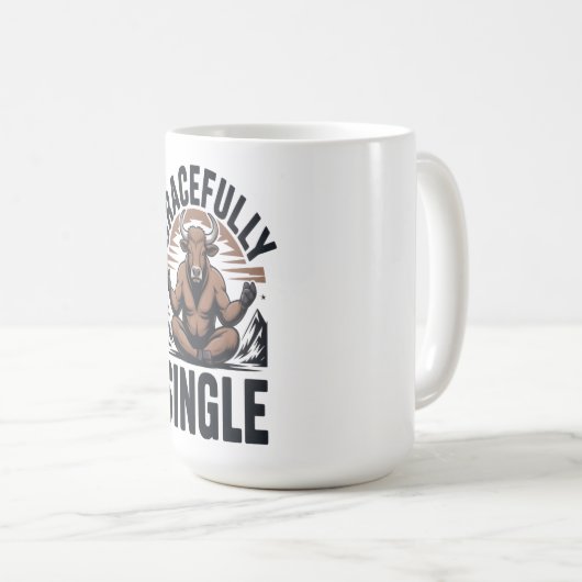 Funny Christian Coffee Mug For Single Men Koffiemok (Voorkant rechts)