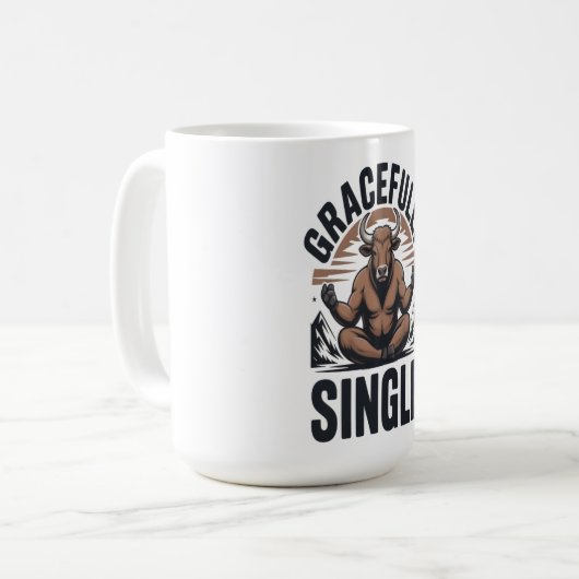 Funny Christian Coffee Mug For Single Men Koffiemok (Voorkant links)
