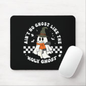 Funny Christian Ghost With Bible Retro Catholic Cu Muismat (Met muis)