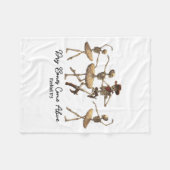 Funny Christian Halloween Ballet Cowboy Skeleton P Fleece Deken (Voorkant (Horizontaal))