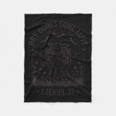 Funny Christian Halloween Dry Bones Come Alive Jes Fleece Deken (Voorkant)