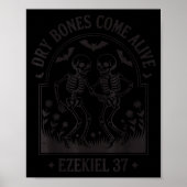 Funny Christian Halloween Dry Bones Come Alive Jes Poster (Voorkant)