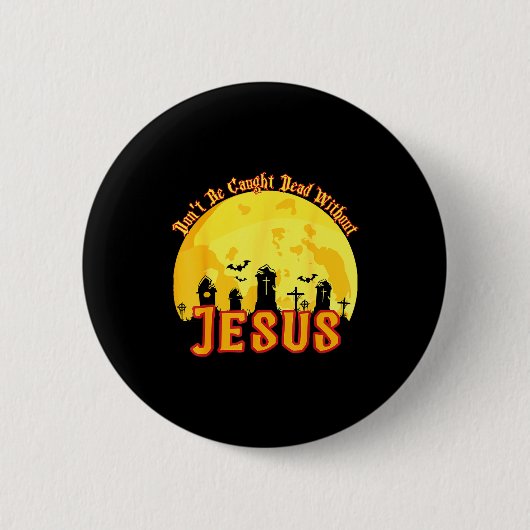 Funny Christian Halloween  Ronde Button 5,7 Cm (Voorkant)