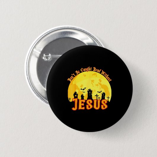 Funny Christian Halloween  Ronde Button 5,7 Cm (Voorkant /achterkant)