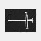 Funny Christian Jesus Crist Three Nails Cross Fleece Deken (Voorkant (Horizontaal))