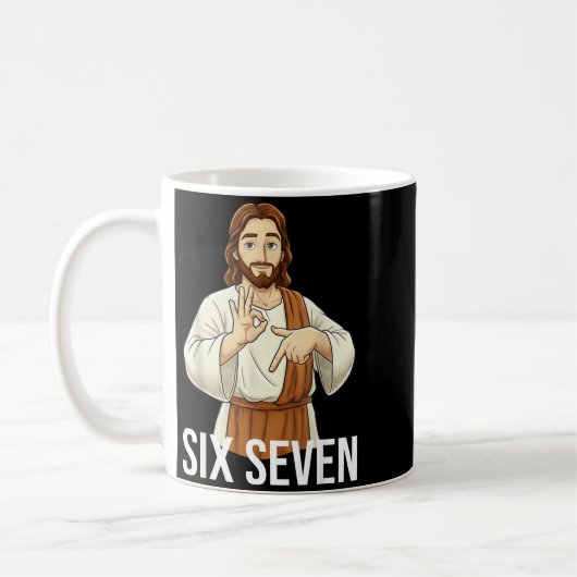 Funny Christian Jesus Six Seven 67 Faith Humor Chr Koffiemok (Links)