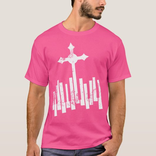 Funny Christian Keyboard 	 Piano Player Lover Gift T-shirt (Voorkant)