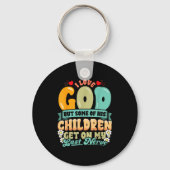 Funny Christian Love God But His Children Get On M Sleutelhanger (Voorkant)