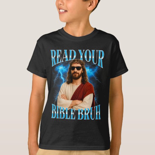 Funny Christian Read Your Bible Bruh  T-shirt (Voorkant)