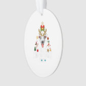 Funny Christmas 2020 Tree Greyhound Mask Costume Ornament (voorkant)