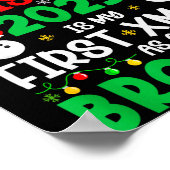 Funny Christmas 2025 Is My First Xmas As A Brother Poster (Hoek)