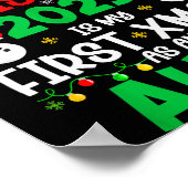 Funny Christmas 2025 Is My First Xmas As An Aunt F Poster (Hoek)