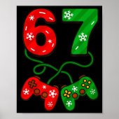 Funny Christmas 67 Meme Six Seven Video Games Game Poster (Voorkant)