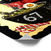 Funny Christmas 67 Six Seven Cat Ramen Japanese Ka Poster (Hoek)