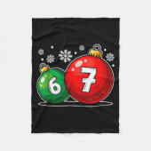 Funny Christmas 67 Six Seven Meme Gen Alpha Slang  Fleece Deken (Voorkant)