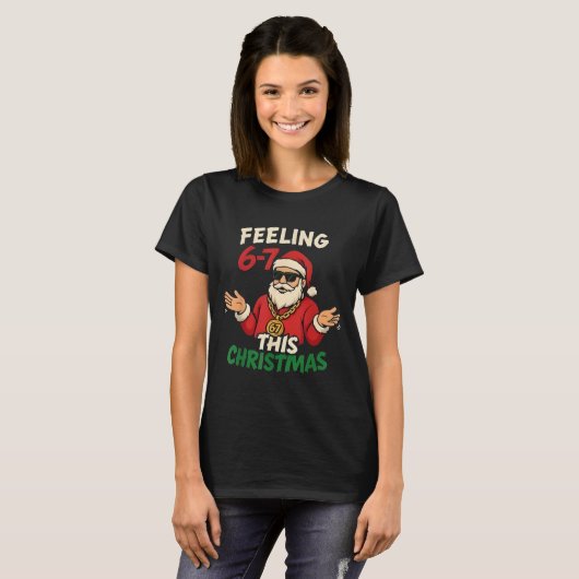 Funny Christmas 6-7 67 Six Seven Christmas Kids Te T-shirt (Voorkant volledig)