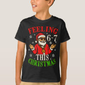 Funny Christmas 6-7 67 Six Seven Christmas Kids Te T-shirt (Voorkant)