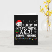 Funny Christmas 6 7 Meme Most Likely Say 67 For Ki Kaart (Gele Bloem)