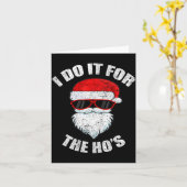 Funny Christmas Adult Naughty Dirty Pajama, Ho Pj, Kaart (Gele Bloem)