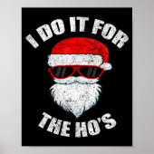 Funny Christmas Adult Naughty Dirty Pajama, Ho Pj, Poster (Voorkant)