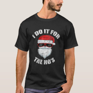 Funny Christmas Adult Naughty Dirty Pajama Ho Pj T-shirt