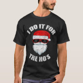 Funny Christmas Adult Naughty Dirty Pajama, Ho Pj, T-shirt (Voorkant)
