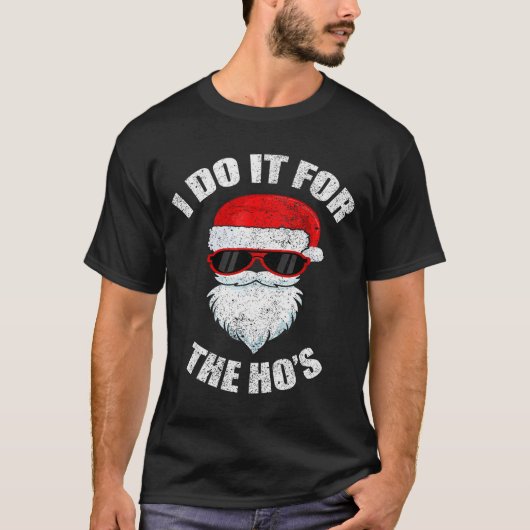 Funny Christmas Adult Naughty Dirty Pajama, Ho Pj, T-shirt (Voorkant)